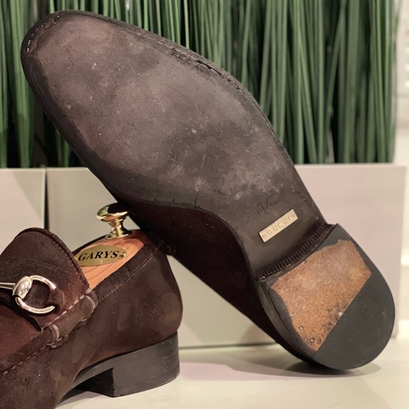 Gucci brown suede horsebit loafers mens 🔥🔥10.5🔥🔥 - Picture 7 of 9